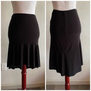 Together Classic Black Midi Skirt